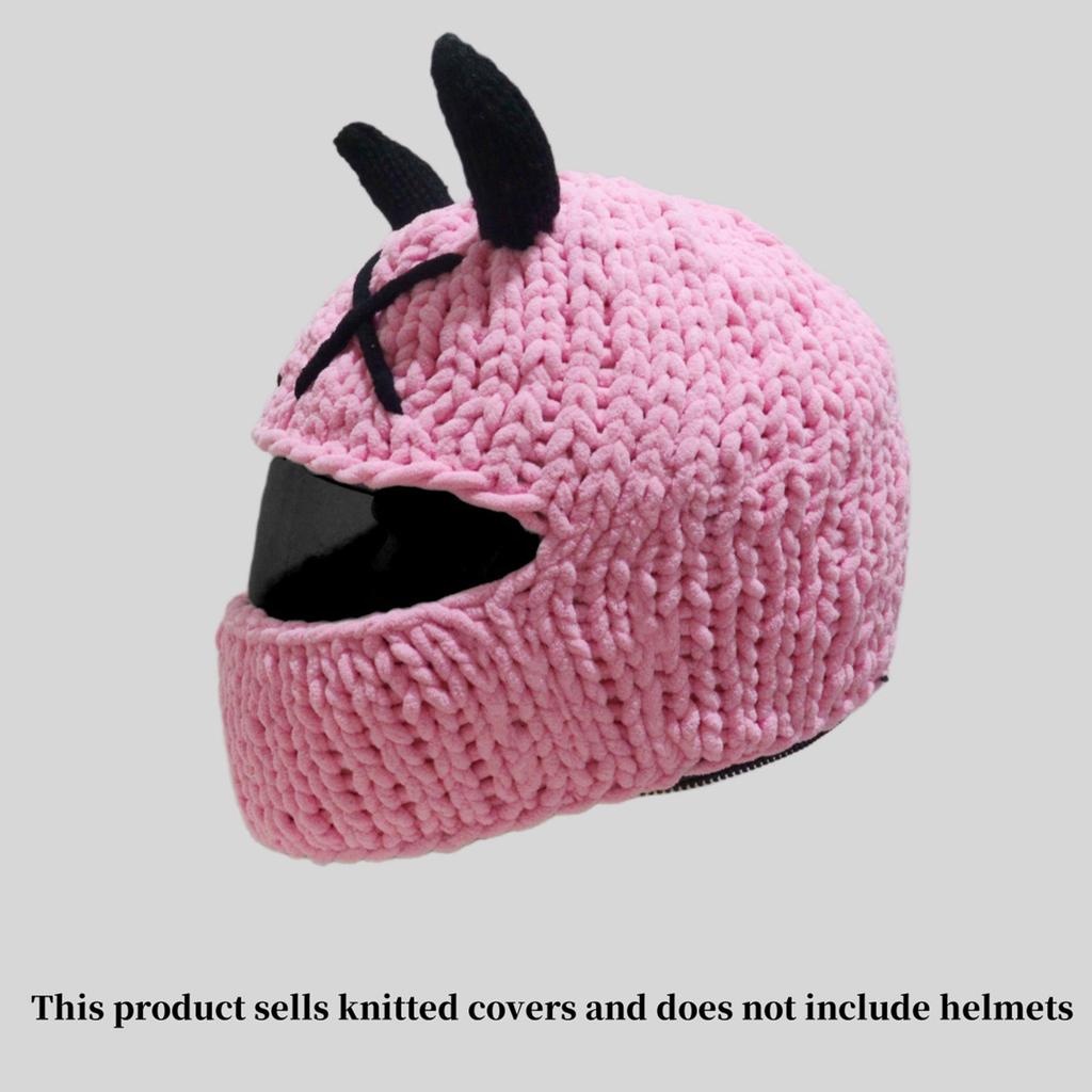 Devil Horn Helmet Cover for Motorcycles Full Face Helmet Protector Cover for Fun Loving Riders Motorcycling Accessory