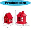 Hollow Mini House Tealight Candle Holders,Decorative Candle Holders for Table Centerpieces Christmas Home Decorations
