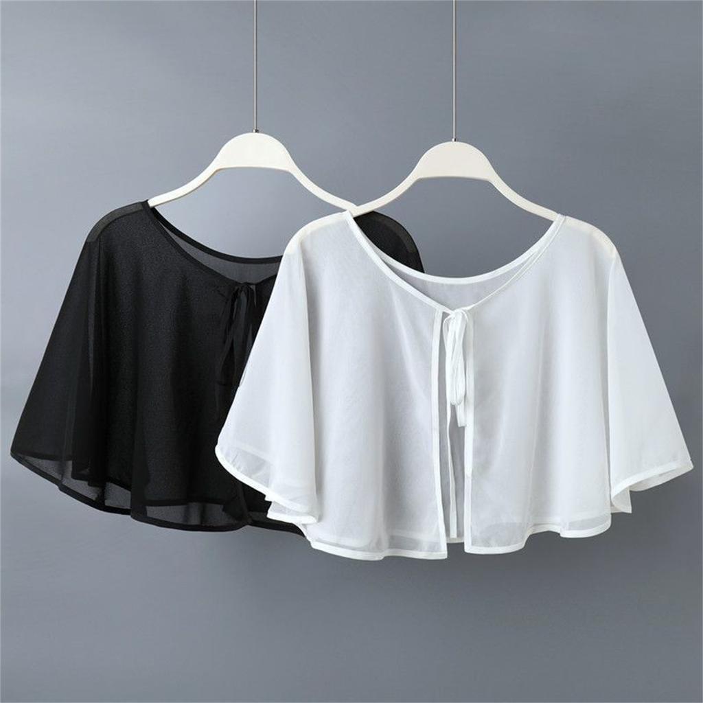 Soft Chiffon Sun Protection Wrap Lightweight Foldable Design For Sensitive Skin Summer Outfits