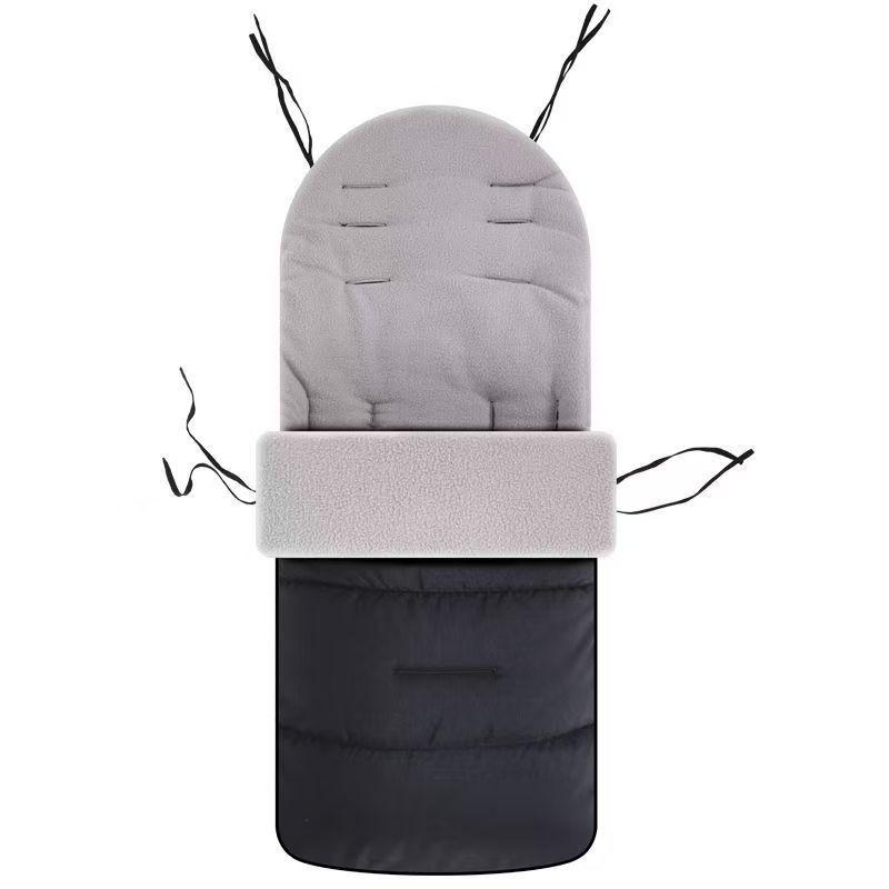 

Universal Windproof Baby Stroller Cover & Sleeping Bag with Warm Cotton Seat Cushion серый
