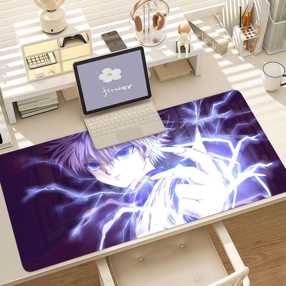 Anime H-Hunter X H-Hunter Mouse Pad Anti Slip Rubber Edge Locked Thickened Laptop Gaming Desk Mat