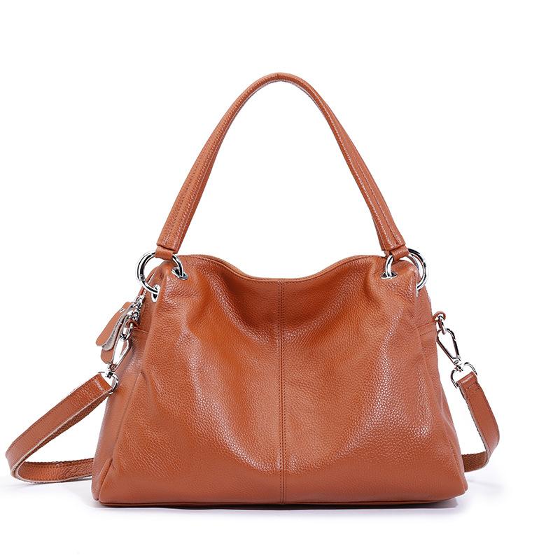 

Leather Women S Bags, High-End Light Luxury Bags, Niche Casual Tote Bags, Large-Capacity Bags, Messenger Bags, Women S Shoulder Bags, Tide коричневый