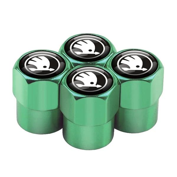 2026 Horké 4ks Krytky ventilků pneumatiky auta Kryt stonku ventilku Prachovka Příslušenství Pro Skoda Kodiaq Octavia 2 3 Yeti Karoq Rapid Fabia Ka