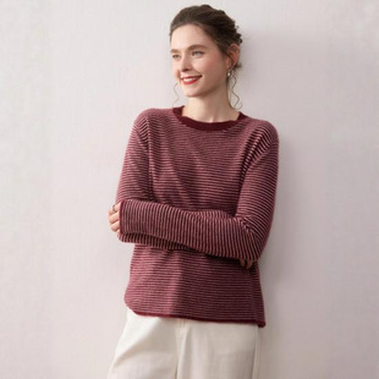 Men's Thickened Cashmere Sweater, 7-Gauge Knit, Round Neck, Plain, Autumn-Winter Base Layer.