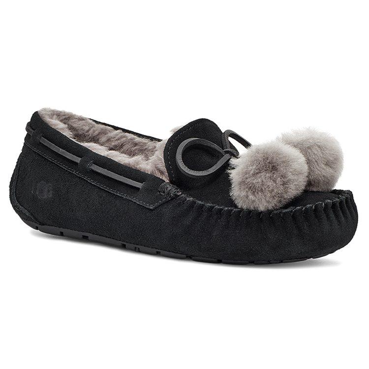 UGG Dakota Bow Pom 'Black' Women's 1124030-BLK
