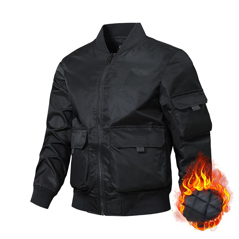 Arbeidsjakke Høst- og vinterfrakk Bomberjakke Flyjakke for menn