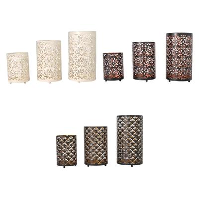 Candle Holder Desk Decoration Iron Gifts European Style Decorative Candle Lantern for Party Thanksgiving Easter Hotel Bedroom
