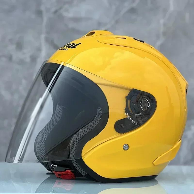 

SZ Ram 3/4 Open Face Helmet Approved Racing Safety Hat Summer Season Safety Single Len Motorcycle Helmet Women Men ECE Capacete XXL