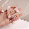 New Chinese Sweet Sansheng III Butterfly Crystal Women's Shell Bead Powder Crystal Tassel Jewelry
