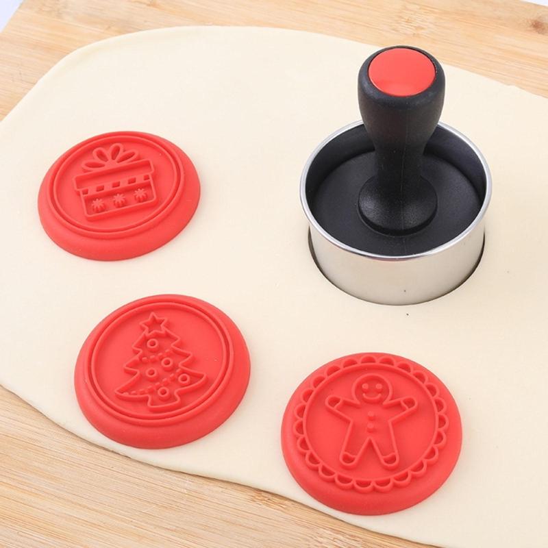 Silikon-Keksformen Keksstempel DIY-Kuchenformen Küchen-Backwerkzeug