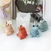 Cartoon Animal Statue Lying Elephant Cartoon Crocodile Silicone Mold DIY Candle Making Molds Plaster Ornaments Home Decor Gifts