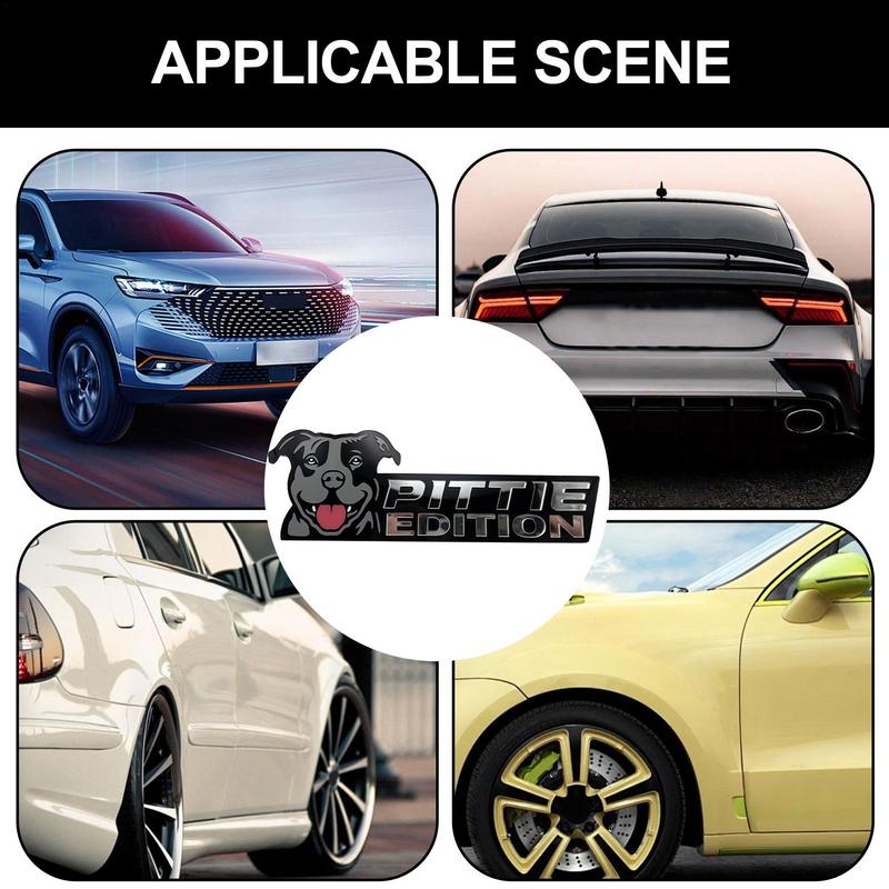 Dog Car Stickers 3D Dogs Badge Stylish Car Emblems And Badges Acrylic Funny Automotive Car Badge Badge Sticker For Car Dog Lover