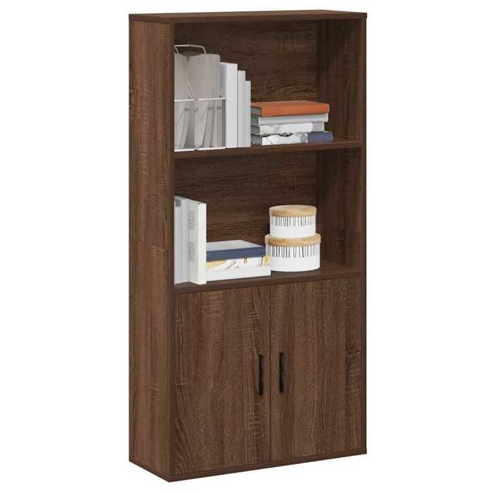 VidaXL Bookcase Brown Oak 60x24x120 Cm Engineered Wood, Bookshelf, Storage Rack, Book Holder, 860424