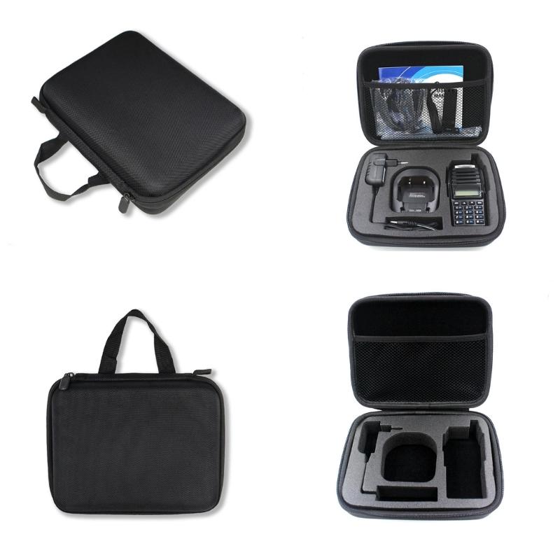 Protective Storage Box Easy To Carry Solution Storage Box Spacious Bag Essential Carrying Bag for Two Way Radio for UV82