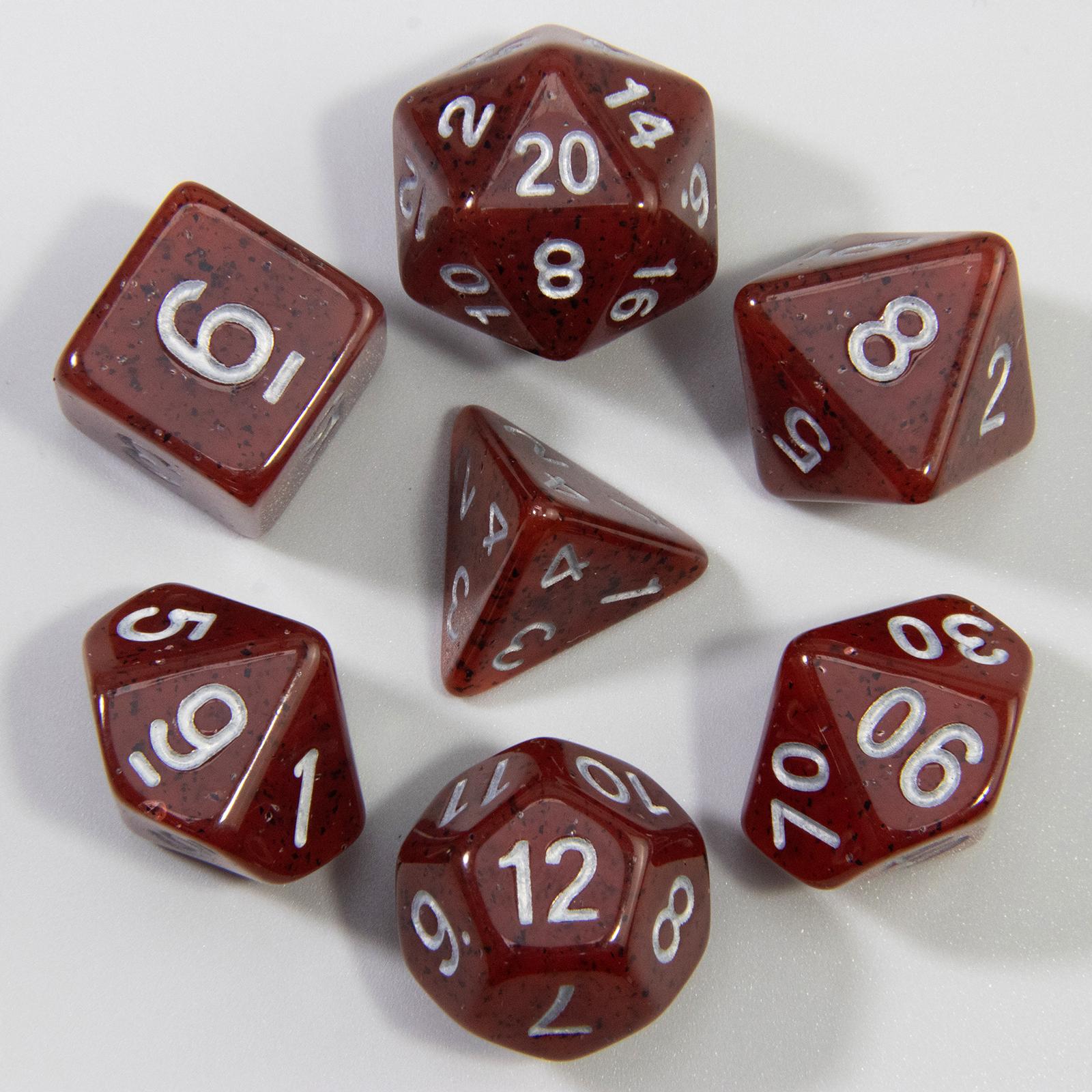 

Набор игральных костей DND, 7 шт., многогранные цифровые игральные кости для ролевой игры DND TRPG, настольная игра, многогранные игральные кости темно-красного
