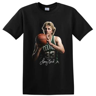 Larry Bird Basketball T-Shirt Boston Celtics Legende Spieler Tee Vintage
