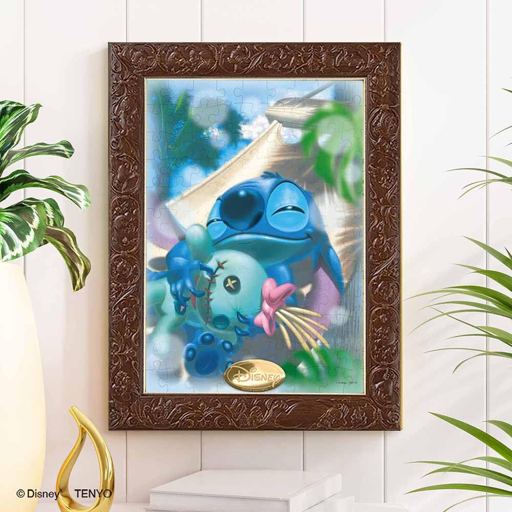 Tenyo In 108 Piece Jigsaw Puzzle ZZZ In Disney Comes with Glue and Spatula Service Card Included [Made Japan] Hammock… (18.2x25.7cm) D-108-066