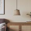 VidaXL Ceiling Light Shade Brown Ø15x12 Cm Wicker 364372