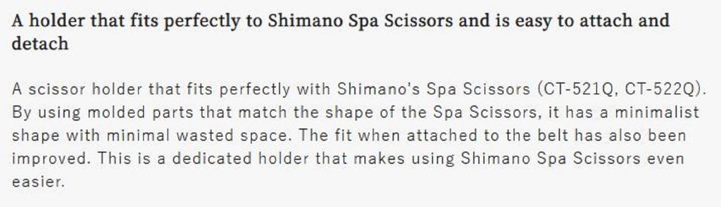 SHIMANO BP-054Y Scissor Holder Black (1553)