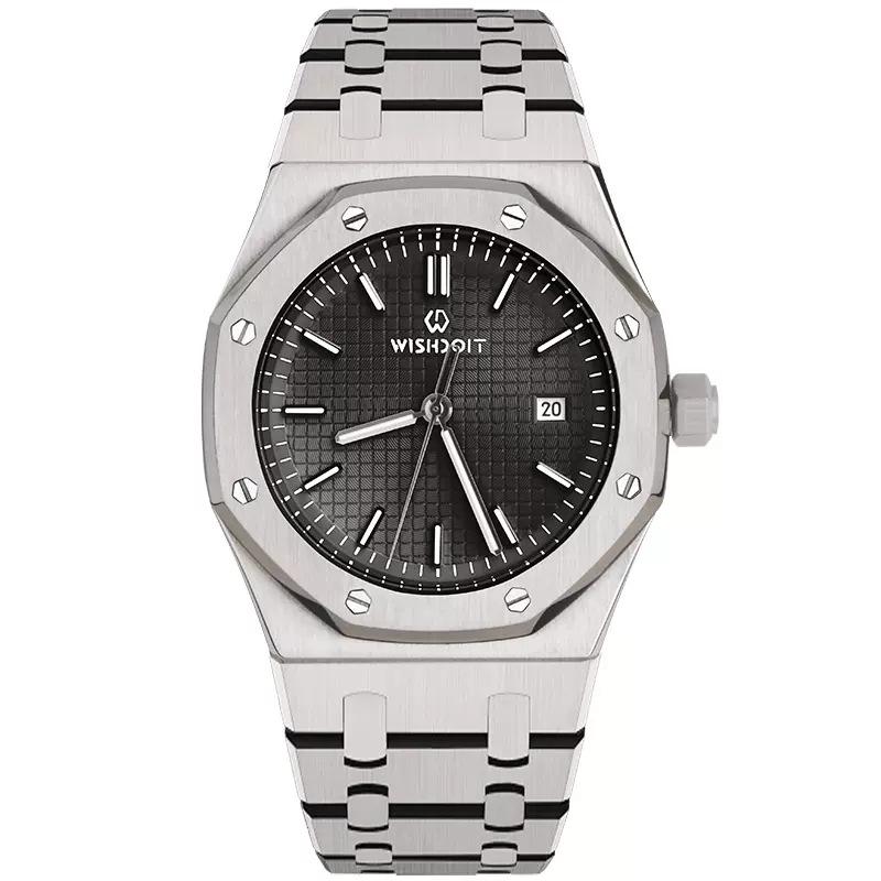 Swiss Waterproof Men's Automatic Mechanical Watch with Large Dial - European & American Style