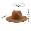 Simple Fedora Hat Men Women Suede Imitation Winter Felt Hats Fashion Khaki Top Jazz Hat Fedoras Chapeau Sombrero Mujer