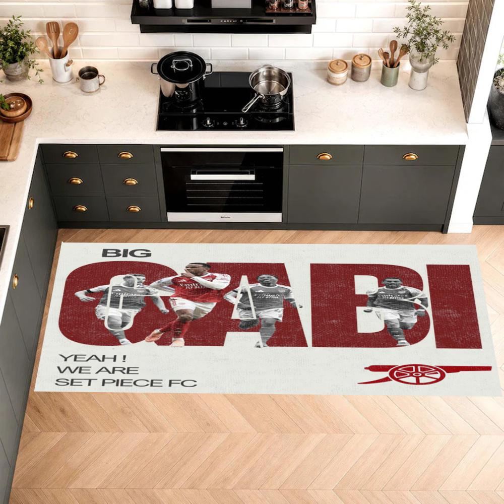 Arsenal Kitchen Mats Durable Bathroom Pads Comfortable Rugs Carpets For Kitchen Home Office Sink Laundry Room Bathroom Decor