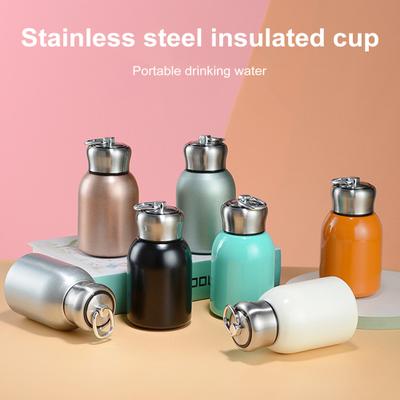 300 ML Mini Yalıtımlı Tumbler Bardak Paslanmaz Çelik Sıcak Soğuk İçecekler için Termal Su Şişesi Sızdırmaz Seyahat Kahve Kupa