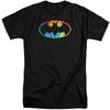 Batman Tie Dye Batman Logo Mens Tall T Shirt Black Officially Licensed