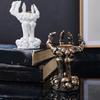 Resin Skeleton Hand Decors Candle Holders, Gothic Accent Rings, Bracelets, Necklace Stand for Halloween Centerpieces, Shelves, and Mantels Displays
