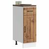 VidaXL Kitchen Cabinet Lucca Old Wood Engineered Wood, Sink Cabinet, Kitchen Cabinet with Drawer, Kitchen Cabinet 853705