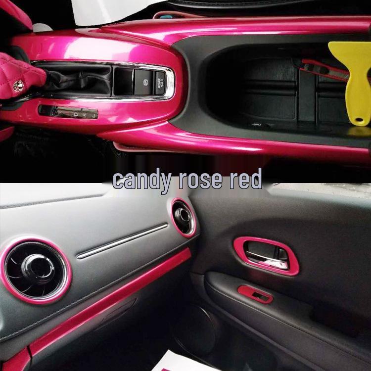 Honda XRV Vezel Gear Shift Console Carbon Fiber Interior Stickers