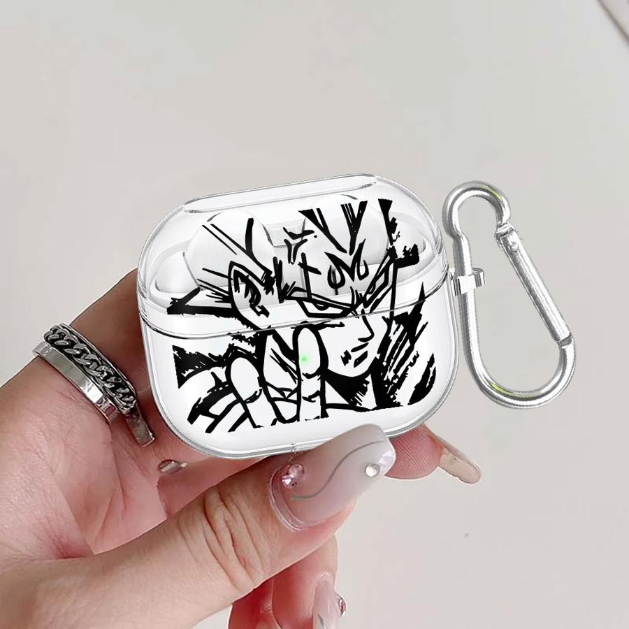 

Case For Samsung Galaxy Buds 2 Live 4Pro 3Pro 2Pro 4 Pro 3 FE Clear Earphone Cases Cover With Hook D-ragonS B-allS Z Vegeta Cool Buds 3 Pro