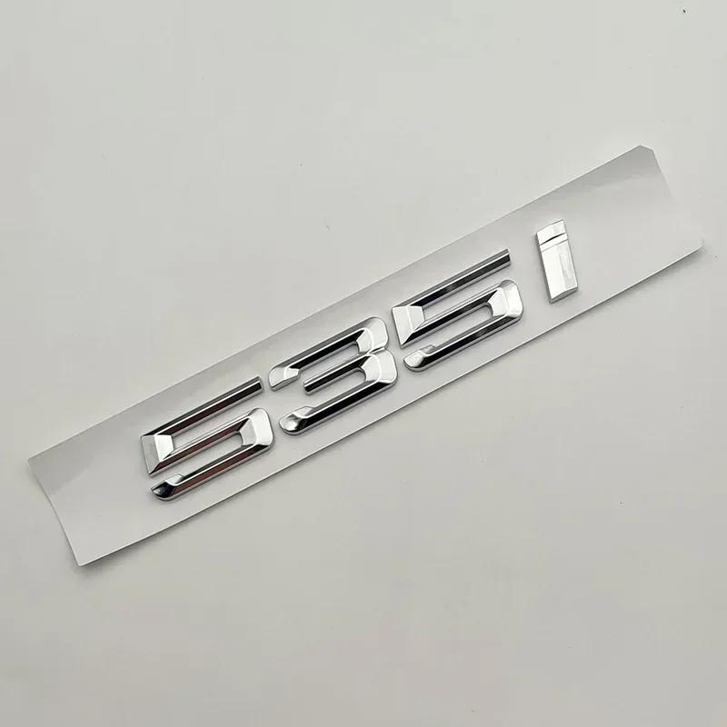 3D Chrome Car Trunk Letters 528i 535i 540i Logo Luxury Line Badge Xdrive Emblem Sticker For BMW E60 E34 F10 G30 E39 Accessories Az2