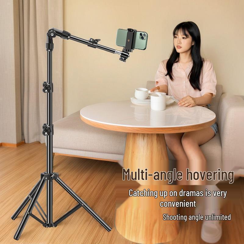 Adjustable Multi-Functional Phone Tripod with Universal Clamp and Free Rotation