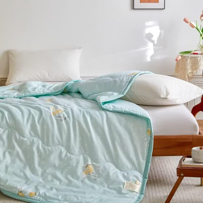 Hodo Ultra-Soft Brushed Lemon Joyful Sleep Quilt