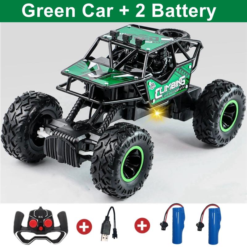 2.4g Remote-controlled Alloy Off-road Vehicle With Long-distance Lighting, Climbing Monster Children's Racing Toy Car, Kids Gift