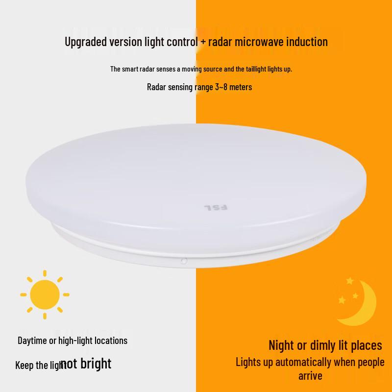 FSL LED Microwave Motion Sensor Ceiling Light