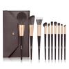 MSQ Makeup Brush 10-piece Set Cosmetic Pouch Brushes High-quality Fiber Hair Ultra-soft Popular Multifunctional Concealer Daily Convenient Carrying.
