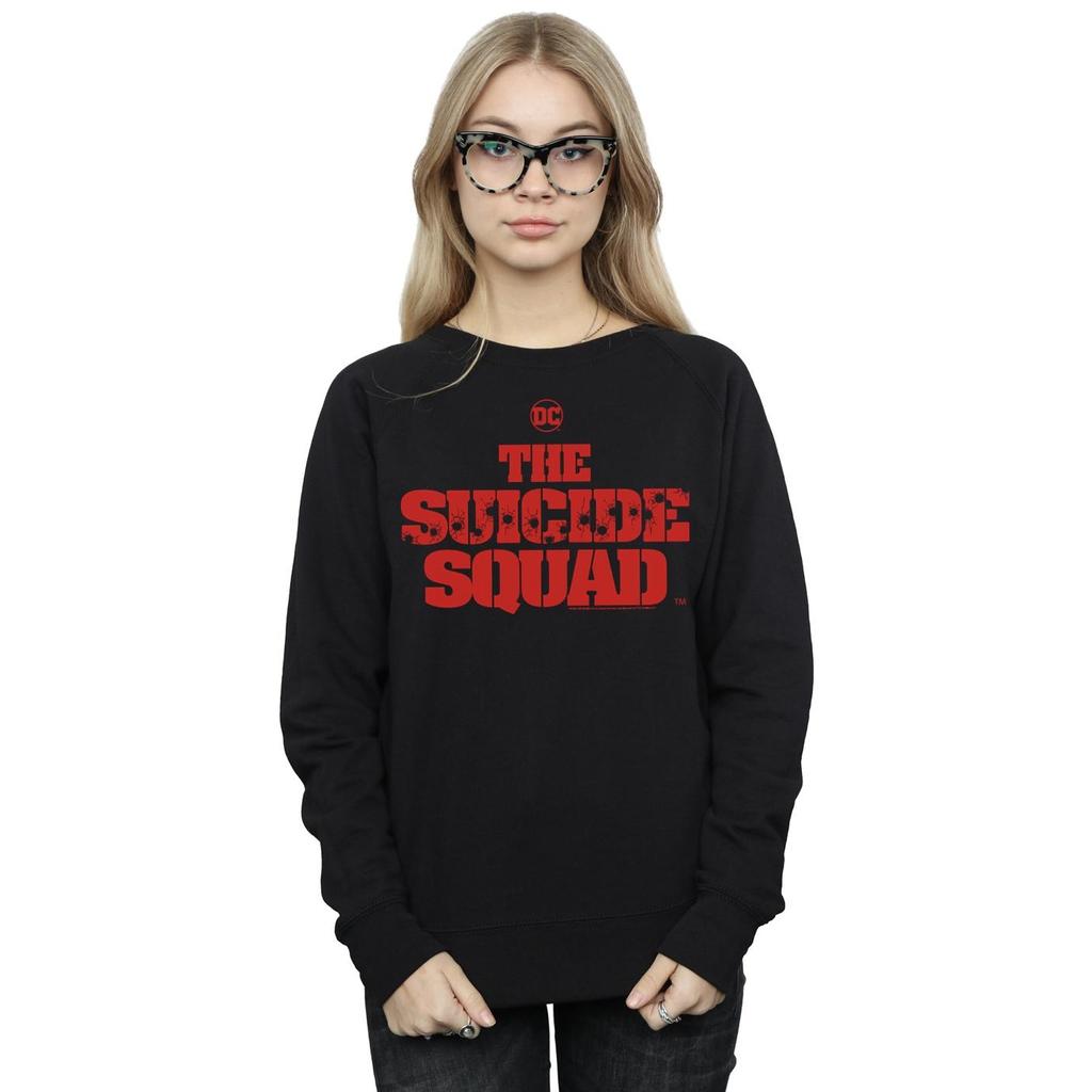 DC Comics Womens/Ladies The Suicide Squad Movie Logo Sweatshirt