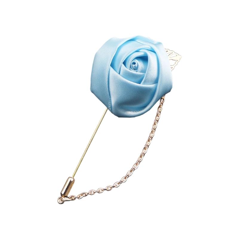Boutonieră Elegantă din Flori de Mătase pentru Mire și Nuntași Broșă Pin Corsaj pentru Ceremonii de Nuntă și Ocazii Formale