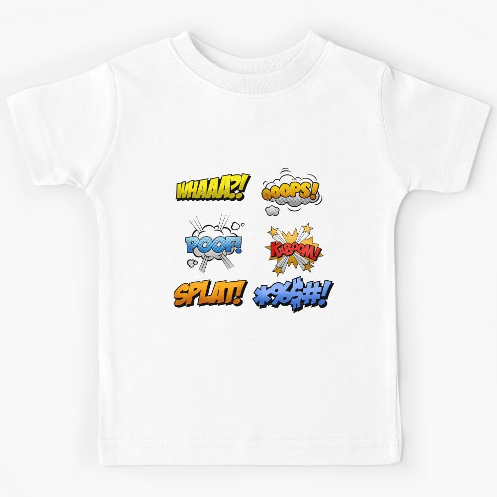 Multiple Comics speach bubbles 2 - Super Heroes Unite! Collection Kids T-Shirt 170