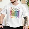 LGBT Gej Lesbijka Duma Koszulka Unisex Bawełniana Zabawna Koszulka Okrągły Dekolt Równość Książki Koszulka Krótki Rękaw 4XL