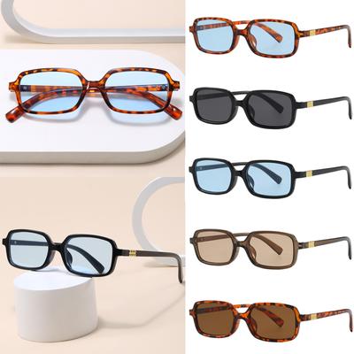 1pcs 5pcs Small Rectangular Sunglasses Women Retro Minimalist UV400 Unisex Sunshade Glasses Fashion Eyewear