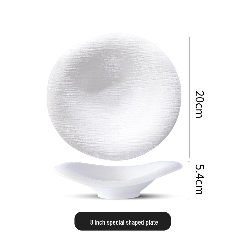 Ceramic Cloud Pattern Irregular Plate and Bowl Set