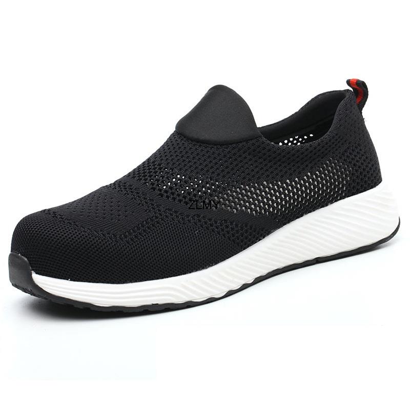 

Высокие мужские защитные ботинки со стальным носком, мужские рабочие защитные ботинки с защитой от проколов, рабочая обувь с защитой от ударов, дышащие защитные ботинки 36