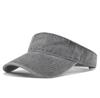 New Trendy Summer Empty Top Cap Men Women Washed Baseball Cap Solid Color Sunshade Hat Golf Sun Visor Cap