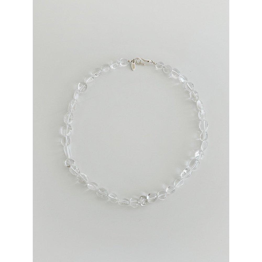 925Silver Pebble Quartz Gem Necklace