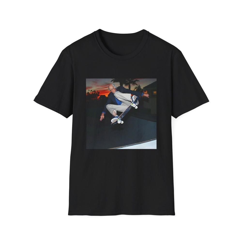 

tony hawk as larry david photo tshirt 4XL