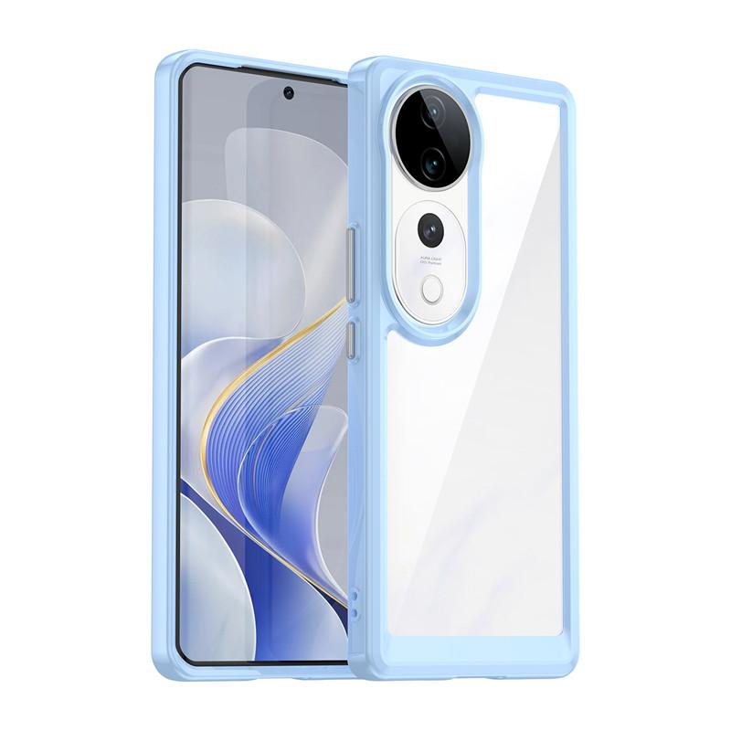 For Vivo V40 Pro Case Vivo V40 V40 Pro 5G Cover Funda Luxury Clear PC + TPU Silicon Shockproof Phone Back Cover For Vivo V40 Pro