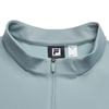 Men's FILA T-Shirts Men's Dark Gray-Green Stand Collar Moderate Straight Fit